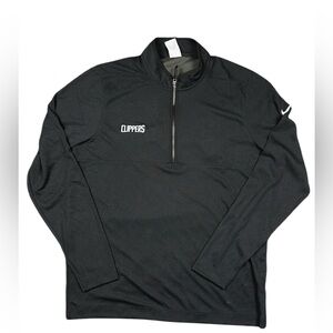 Nike LA Clippers Dri-FIT Victory Men's Half-Zip Golf Top Black Size L Tall